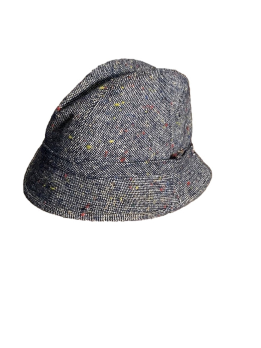 Fedora style hat grey speckled